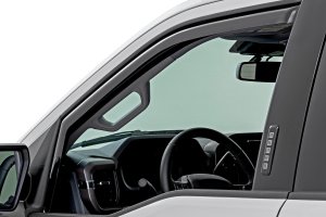 Ford F-350 Super Duty Side Window Deflectors - Rough Country - In Channel Rain Guard - '17-'24 Ford F-350 Super Duty Side Window Deflectors - Rough Country - In Channel Rain Guard - '17-'24